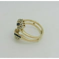 thumbnail image 5 of 2Ct Princess Cut Lab Created Sapphire Enhancer 14K Yellow Gold Plated- Enhancer Ring for Solitaire- Women's Ring, 5 of 5