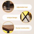 thumbnail image 2 of Rustic TV Stand with LED Lights for TVs up to 80 Inches, 6 Drawers Entertainment Center with Open Storage Shelves & Power Outlets, 63" TV Media Console Table for Living Room Bedroom,Brown, 2 of 9