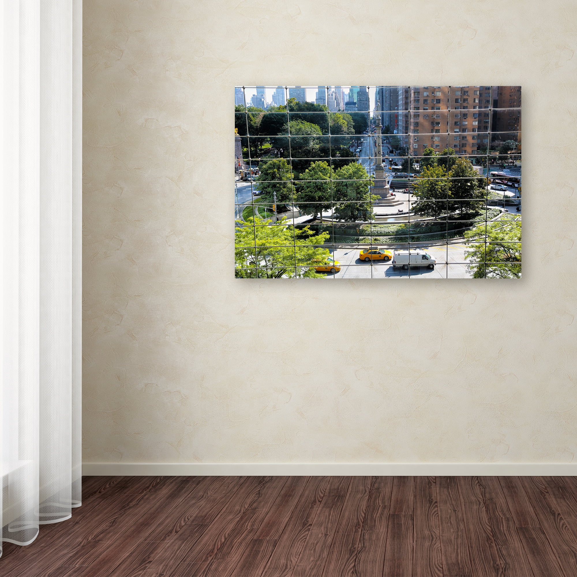 Trademark Fine Art "Columbus Circle" Canvas Art by CATeyes