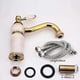 thumbnail image 4 of Luxury kitchen faucet design copper hot and cold mixer tap gold special coating Vacion coating washbasin faucet, 4 of 5