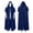Blue, variant on Lilgiuy Men Solid Color Hooded Side Slit Casual Party Retro Gothic Long Cloak Stage Outfit for Daily Leisure Life