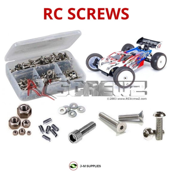 RCScrewZ Stainless Screw Kit swz010 for SWorkZ S350T 1/8th Truggy RC Car | SET