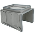 thumbnail image 2 of Sofa Arm Tray, Sofa Armrest Caddy Organizer with Cup Holder Tray, Waterproof Couch Storage Holder, 4 Pockets, for Remote Control, Magazines, Snacks, 2 of 7