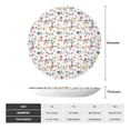 thumbnail image 2 of Salouo Summer Floral Pattern Bone China Decorative Plate,Holiday Decor Decorative Ceramic Plates with Stand Elegant Home DéCor for Hallway/Living Room/Bedroom-7in, 2 of 6
