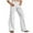 White, variant on Men's Corduroy Flared Dress Pants – Vintage 60s 70s Bell Bottom Trousers with Stretch, Slim Fit, Pockets for Casual, Business, Party & Holiday Wear