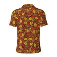 thumbnail image 4 of Rocae Fall Leaves for Men's Short Sleeve Polo Shirt, Quick Drying Performance Moisture Wicking Sports Men's Golf Shirt Medium, 4 of 9