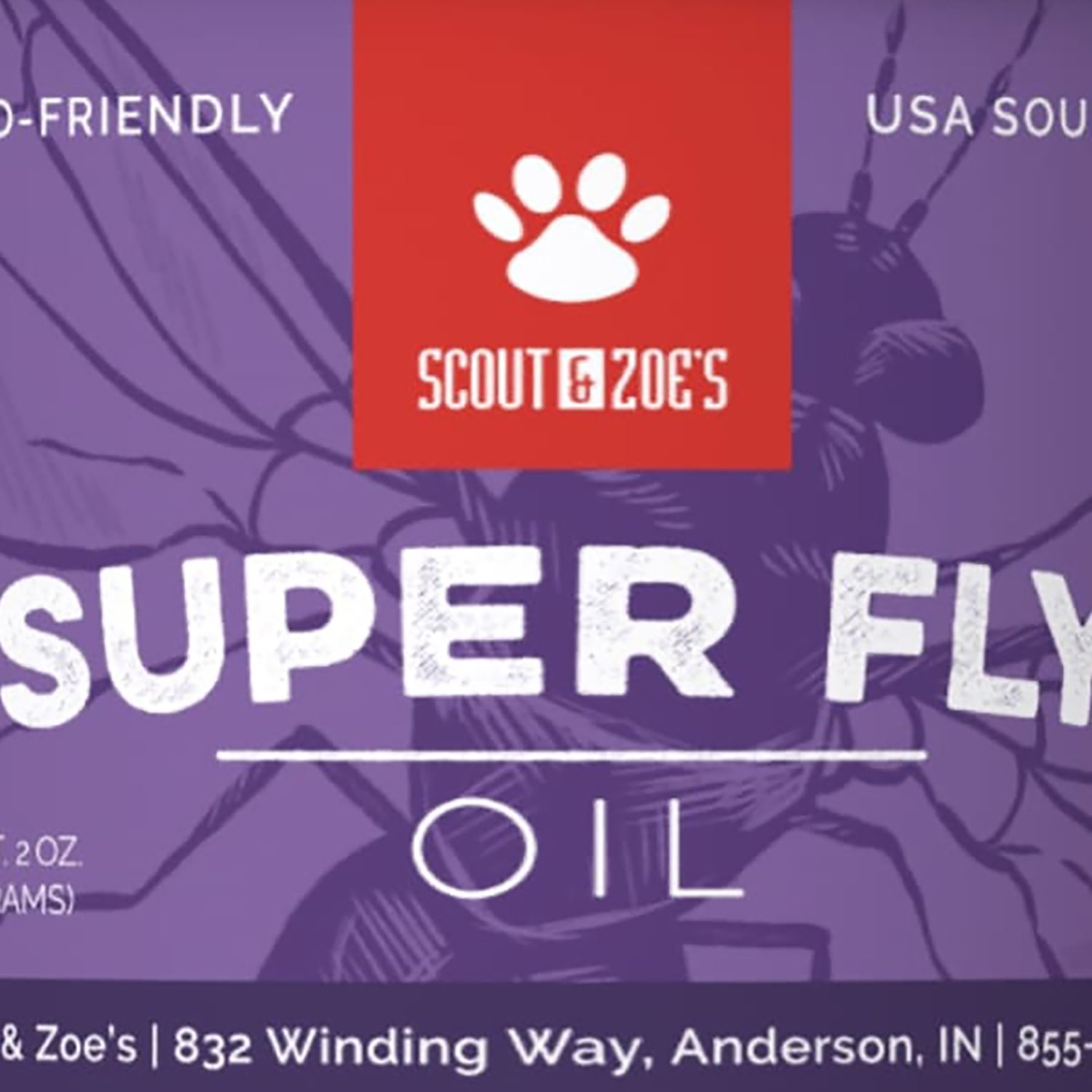 Scout & Zoe's: Super Fly Black Soldier Fly - Larvae Oil - 1oz Jar, All Pets, Reptile-Amphibian-Dog-Cat, Single Ingredient Sustainable Protein Enhancer