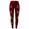 thumbnail image 3 of WILLBEST Leggings con Estampado Navideño para Mujer, Mallas Huecas Informales A La Moda, Pantalones de Yoga con Realce para Fitness, Deportes Y Comodidad 2593 Extra Grande, 3 of 3