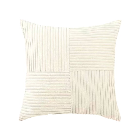 Clearance! Pillow Covers, Furenl Boho Decorative Throw Pillow 18X18 Inch for Couch Bed Sofa Farmhouse Fall Home Decor Soft Corduroy Patchwork Textured Terracotta Cushi