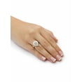 thumbnail image 3 of PalmBeach Jewelry 1/10 TCW Round Diamond Pear-Shaped Ballerina Setting Ring in 10k Gold, 3 of 5