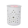 thumbnail image 3 of Ceramic Snowflake Aromatherapy Lamp Electric Aroma Lamp Wax Melter Essential Aroma Night Light, 3 of 8