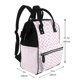 thumbnail image 2 of Easygdp Pink Paw para Bolsa de Bebé de Gran Capacidad con Múltiples Bolsillos, Bolsa de Pañales para Padres, Bolsa de Viaje Organizada y Elegante, 2 of 6