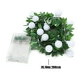 thumbnail image 3 of ufehgfjh up to 50% Off Christmas Simulated Leaf Decorative Lights String with Small White Balls Christmas Christmas Tree Thanksgiving Decoration Battery Operated Batteries Not Include, 3 of 5