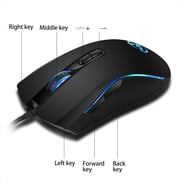 HXSJ Computer Accessory, Led Optical Computer Buttons 7 Color 7 Color LedPlayer Mice Optical ComputerColor Led Optical WiredComputerPlayer 7 Buttons 7 Player Mice
