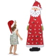 thumbnail image 2 of Felt Advent Calendar Santa, Santa Claus Advent Calendar, DIY Felt Christmas Santa, 24 Day Countdown Calendar with Pockets DIY Christmas Decorations Hanging Decorations Gray, 2 of 7