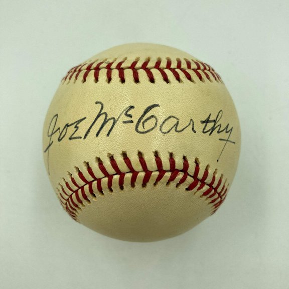Stunning Joe Mccarthy Single Signed American League Baseball With JSA COA
