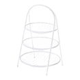 thumbnail image 4 of Cesta de frutas portátil de hierro que ahorra espacio, cesta de pie multiusos para Blanco de 3 niveles, 4 of 9