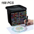 thumbnail image 1 of Hot Sales 262/204/168/120/100/80/60/48/36/24/12 Pcs Student Anime Drawing Pen Watercolor Notebook Marker Pen Set, Color Painting Double-ended Marker, 1 of 5