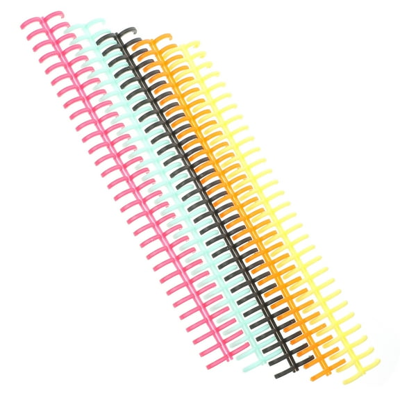 Multi Plastic Binding Spines for Office Use Customizable Notebook Coils 11Pcs