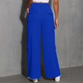 thumbnail image 7 of Women's Fashion Sport Solid Color Casual Sweatpants with Pockets - Long Pants for Everyday Wear and Winter Season,Dark Blue,2XL, 7 of 7