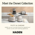 thumbnail image 6 of Haden Coffee Maker & Dorset 2 Slice Wide Slot Toaster, Putty & Chrome, 6 of 10