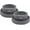 Grey, variant on PetLike 2 Pack No Spill Pet Bowls. Moat Design Non-Skid Food & Water Bowls for Cats, Puppies, Small & Medium Dogs (Blue)