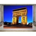thumbnail image 1 of EREHome Polyester Fabric 5x7ft Evening Photography Backdrops Paris Triumphal Arch Background for Photo Booth for Wedding Backdrop, 1 of 2