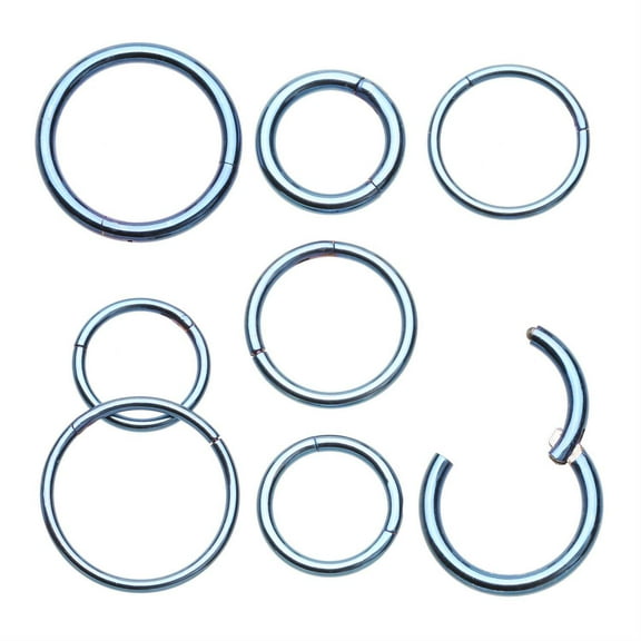 Colorline Steel Seamless Hinged Clicker Hoop Ring
