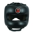 thumbnail image 1 of MIRARI Premium Leather Pro Boxing Head Guard with Nose Bar (Black, Large/XLarge), 1 of 5