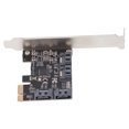 thumbnail image 1 of PCIe X1 Controller Card, High Speed Transmission Plug and Play PCIe 3.0 X1 To 4 Port SATA3 Adapter Card PCB  for Computer, 1 of 7