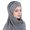 Grey, variant on HNMKIU Women Ruffle Chemo Turban Wrap Cap Scarf Hat Shawl Headwear ,Green