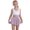 Purple, variant on Durtebeua Casual Elastic Waist Summer Shorts with Pockets Women's Running Shorts with Zip Pockets