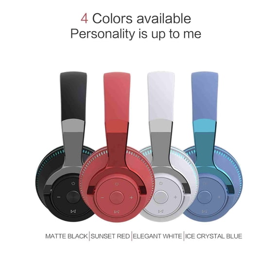 RFUGUG Wireless Over-Ear Bluetooth Headphones - Premium Sound Quality, Comfort-fit Padding, and Extended Battery Life for Uninterrupted Audio Enjoyment