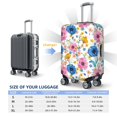 thumbnail image 2 of Luggage Cover Anti Scratch, Blue Pink Yellow Rose Flowers Elastic Suitcase Protector Fits 18-32 Inch Luggage, 2 of 2