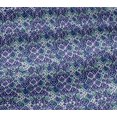 thumbnail image 5 of oneOone Cotton Jersey Royal Blue Fabric Ikat Craft Projects Decor Fabric Printed By The Yard 58 Inch Wide, 5 of 6