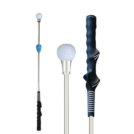 77cm Golf Swing Trainer Handheld Hand Positioning Exercising Aid Indoor Ourdoor Garden Parks Field Learning Rod Golfing Blue