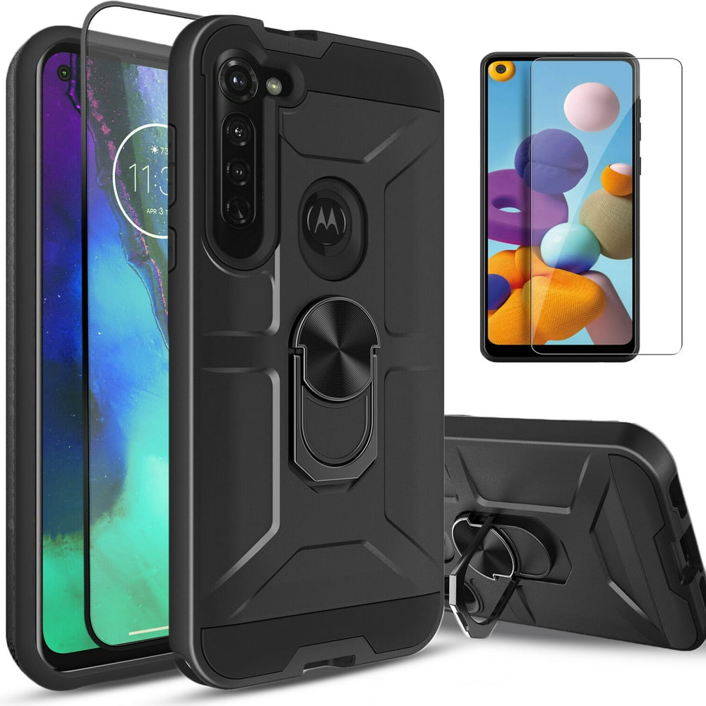 Motorola Moto G Power Case, With [Tempered Glass Screen Protector
