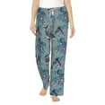 thumbnail image 2 of Kdxio Women's Comfy Stretch Underwater Animals and FlowersPrint Drawstring Pajama Pants-X-Large, 2 of 9