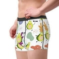 thumbnail image 4 of Disketp Orange Green Avocado Men'S Boxer Briefs,Soft And Breathable Cotton Underwear With Comfortflex Waistband, 4 of 9
