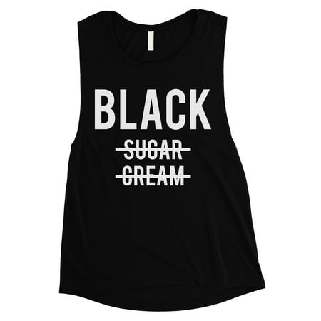 365 Printing Black No Sugar Cream Womens Black Radiant Strong Muscle Shirt Gift