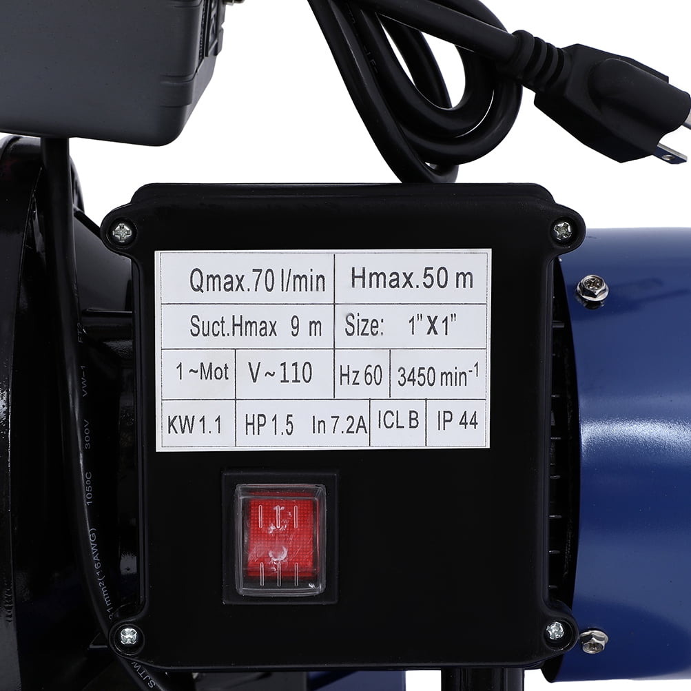 CCIYU Shallow Well Pump 1.5 HP 147 ft Booster Pump for Garden Home Water Transport Pump With Booster System and Pressure Tank