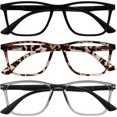 thumbnail image 1 of OPULIZE NYX Reading Glasses with Blue Light Blocking for Women Men, Rectangular Frame with UV & Eyestrain Protection, 1 of 7