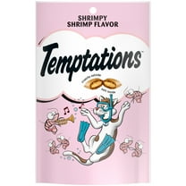 Temptations Shrimpy Shrimp Flavor Crunchy Treats for Cats, 3 oz Pouch