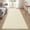 Cream White, variant on 2x6 Runner Rug for Bedroom: Fluffy Shag Soft Washable Rugs Small Fuzzy Plush Indoor Carpet for Hallway Bedside Dorm Kids Girls Boys Room (Purple, 2'x6')