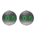 thumbnail image 1 of Toystoory LED pantalla grande junto a la cama despertador reloj digital 2piezas Luz verde marco negro, 1 of 1
