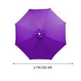 thumbnail image 3 of Kbndieu 8.8ft Beach Umbrella for Sand, Outdoor Portable Patio Umbrella Replacement Canopy for 6 Ribs on Clearance, 3 of 5