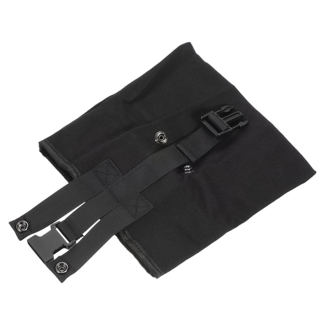 Lona Forrajeo Bolsa ABS Plegable Frutas Recolección Cinturón Bolsa Negro para Exterior Senderismo Camping Paquete de 1