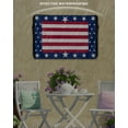 thumbnail image 3 of 4th of July Red White Stripes Star Outdoor TV Cover 60 to 65 Inch Waterproof, Patriotic Independence Day 600D Oxford TV Covers with Zipper, Outside Flat TV Screen Protector 58"Wx37"Hx4.5"D, 3 of 7
