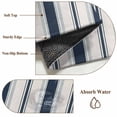 thumbnail image 6 of 2x3 Ft Entryway Area Rug, Navy Blue Beige Kitchen Rug Runner Washable Floor Mat, Retro Simple Abstract Vertical Stripes Non Slip Indoor Door Mat Throw Carpet for Bathroom Living Room Bedroom, 6 of 8