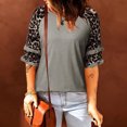 thumbnail image 2 of Cathalem T-Shirts pour Femmes Coupe Ajustée Manches Courtes Col Rond T-Shirt Serré, Gris P, 2 of 2
